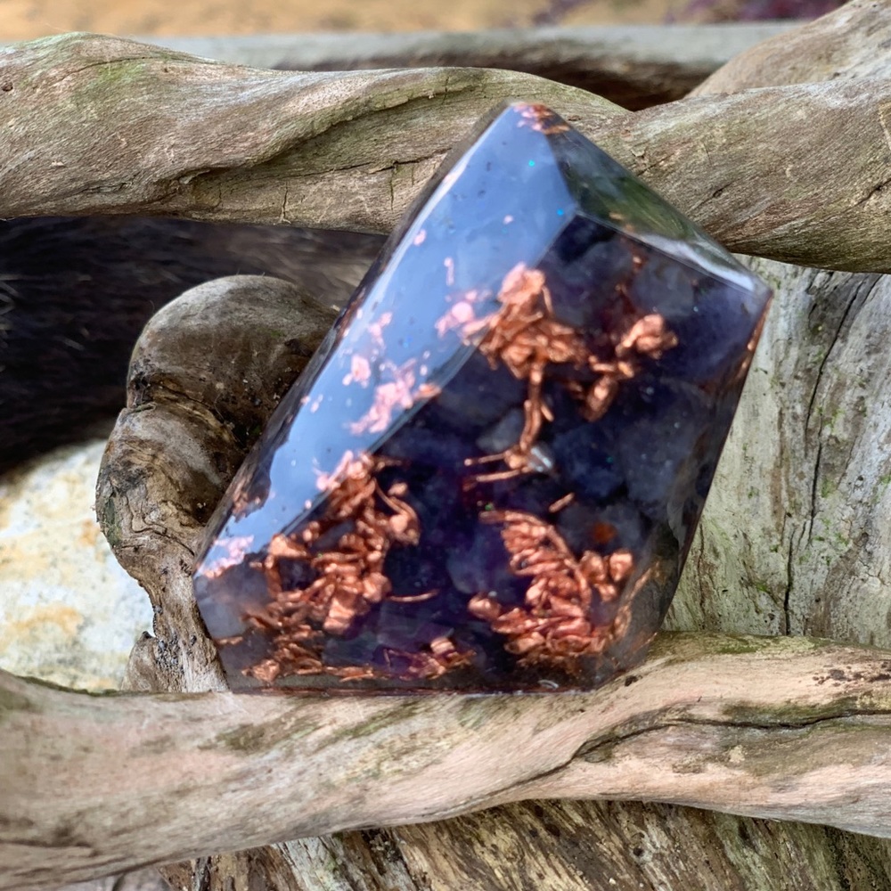 Iolite Orgonite Raw Crystal
